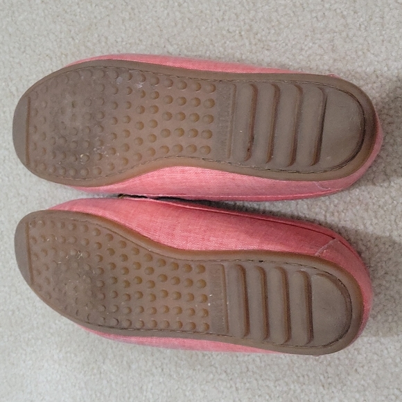 Pink Minnetonka Canvas Moccassions Size 9.5 - Picture 5 of 5